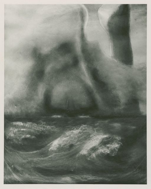 M. K. Čiurlionis, Audra (Storm), panel 2 of the six-painting cycle, archival reproduction