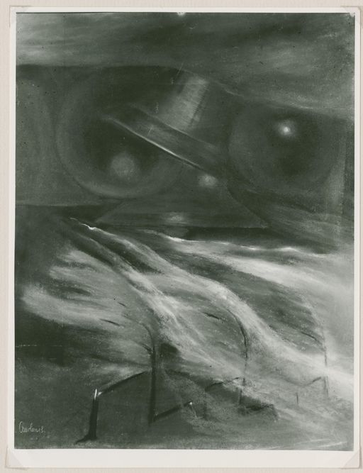 M. K. Čiurlionis, Audra (Storm), panel 3 of the six-painting cycle, archival reproduction
