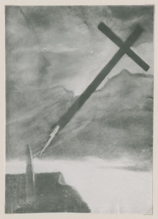 M. K. Čiurlionis, Audra (Burza), część 5 z cyklu sześciu obrazów, reprodukcja archiwalna