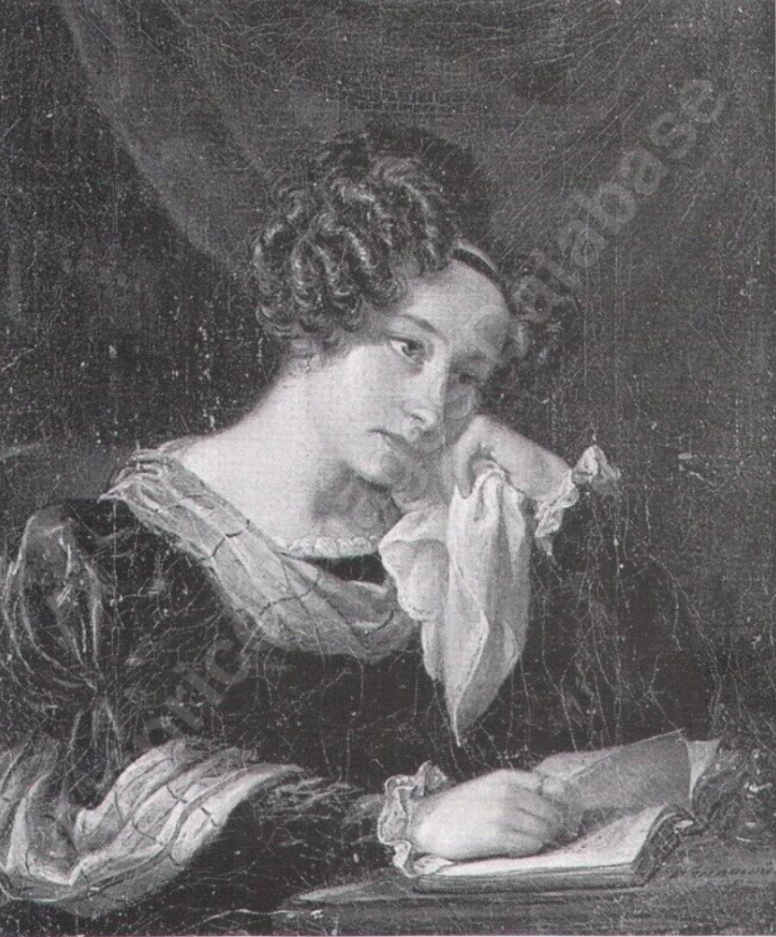 Walenty Wańkowicz, A Portrait of a Lady Reading, 1839